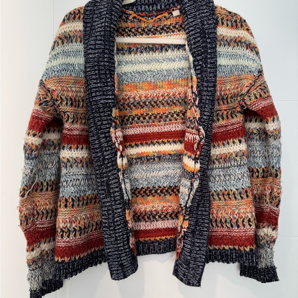 Anthropologie Multicolor Knit Cardigan